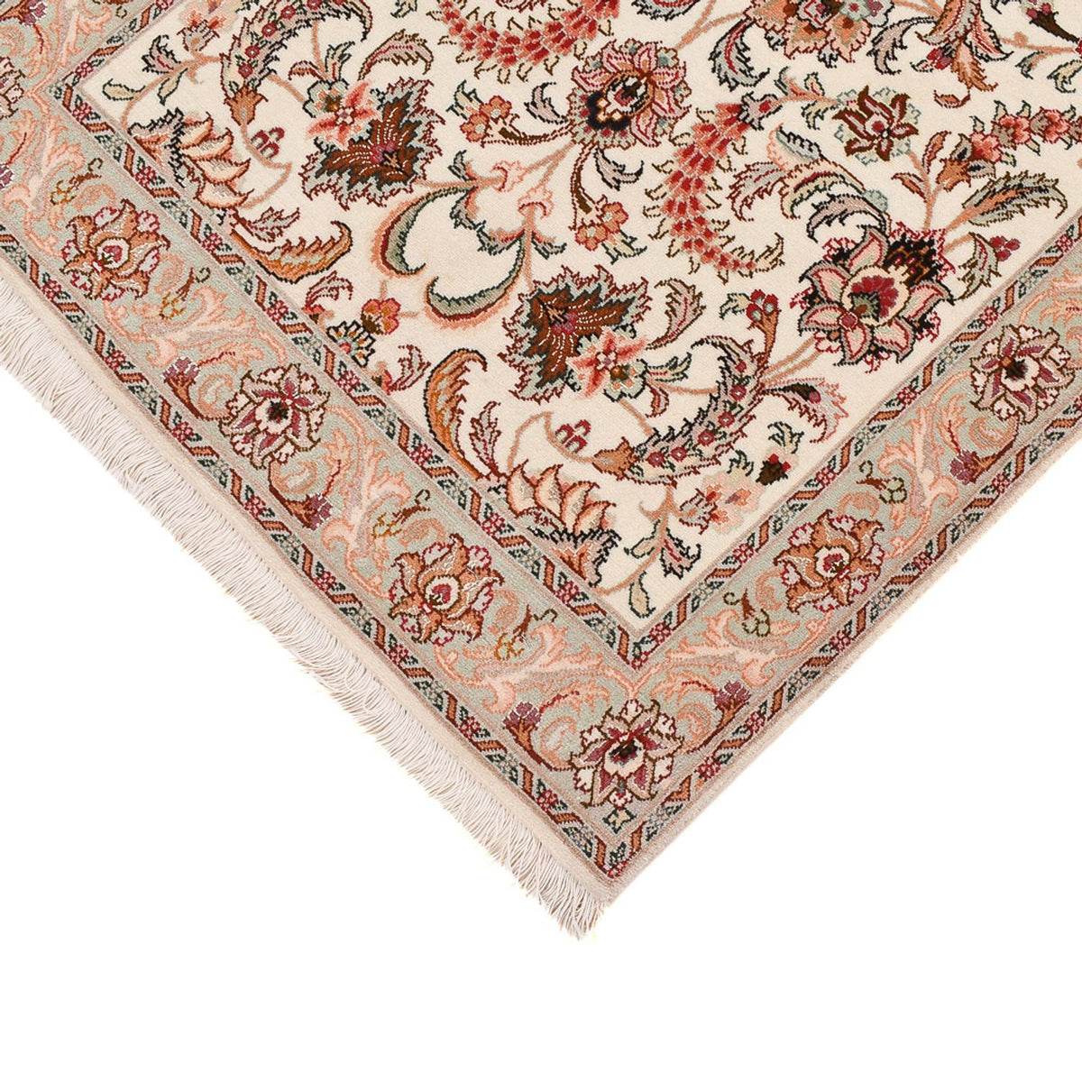 Loper Perzisch tapijt - Tabriz - Premium - 312 x 74 cm - karamel