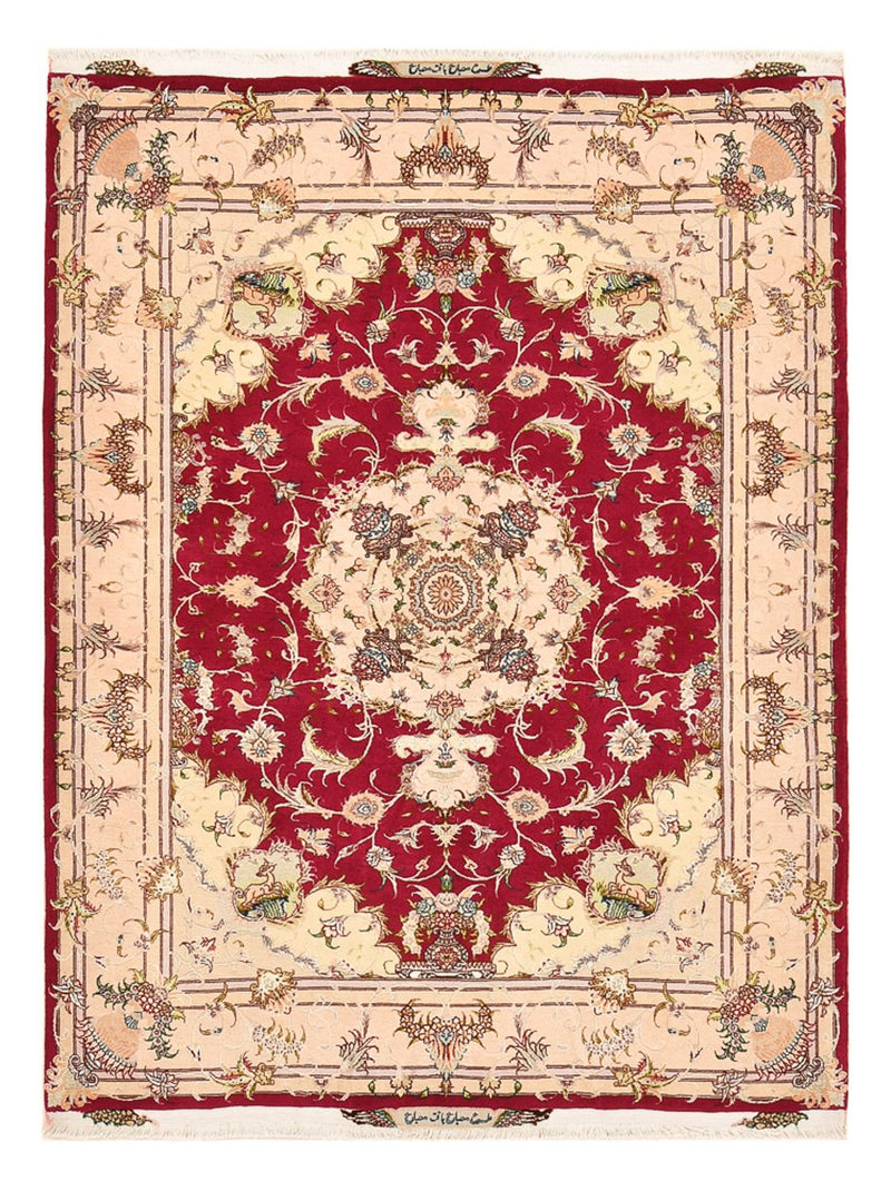 Perzisch tapijt - Tabriz - Royal - 210 x 154 cm - rood