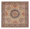 Tabriz - 50 Raj Tapijt 248x254cm - Perzisch tapijt - Vierkant / Donker beige / 248 x 254 cm Vierkant
