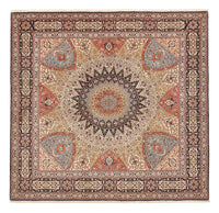 Perzisch tapijt - Tabriz - Royal vierkant  - 254 x 248 cm - donker beige