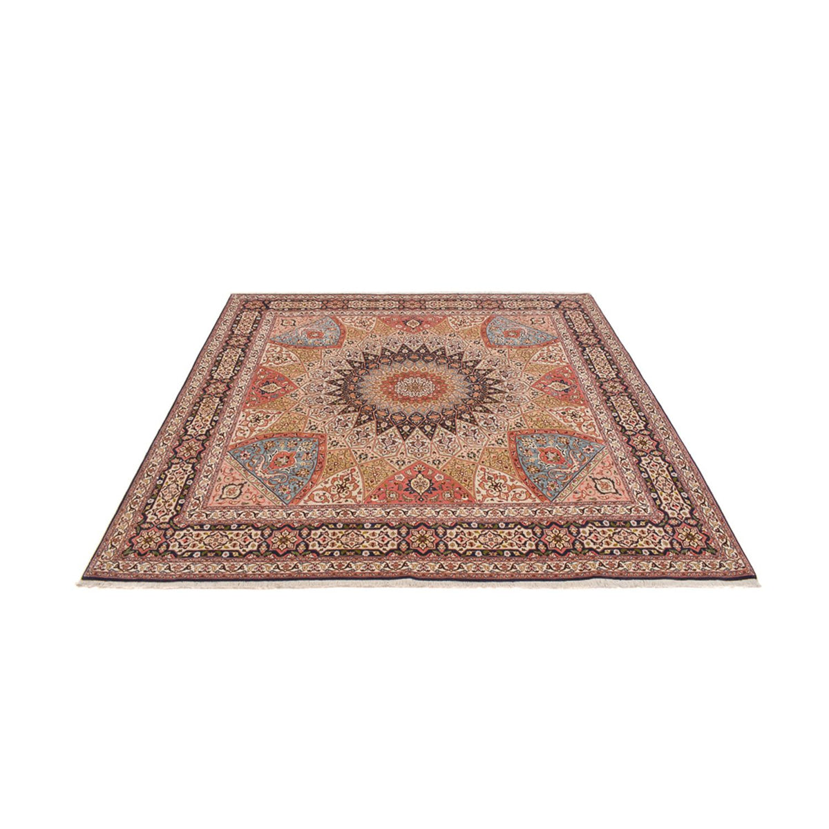 Perzisch tapijt - Tabriz - Royal vierkant  - 254 x 248 cm - donker beige