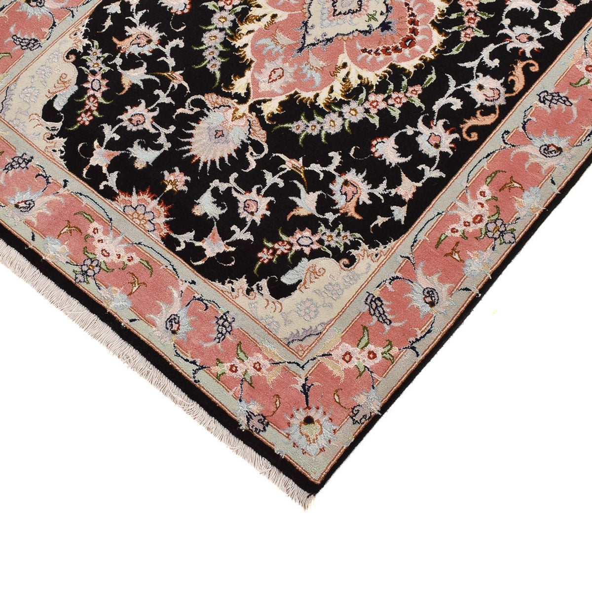 Loper Perzisch tapijt - Tabriz - Royal - 300 x 83 cm - donkerblauw
