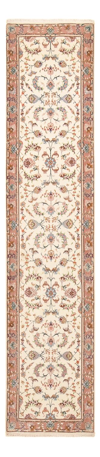 Loper Perzisch tapijt - Tabriz - Premium - 347 x 77 cm - beige