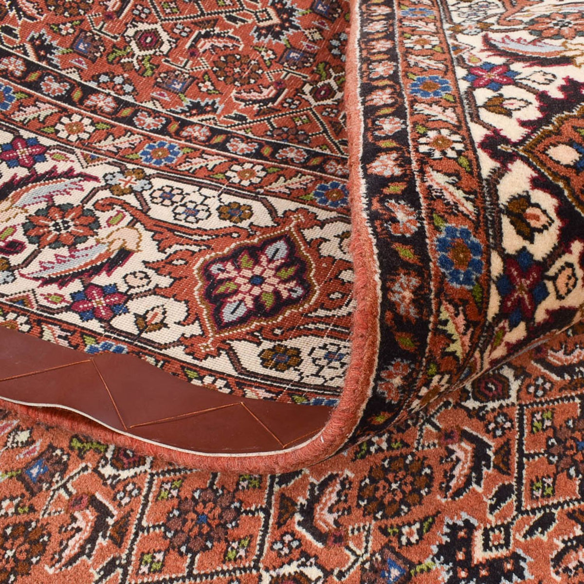 Loper Perzisch tapijt - Bijar - 392 x 200 cm - roest