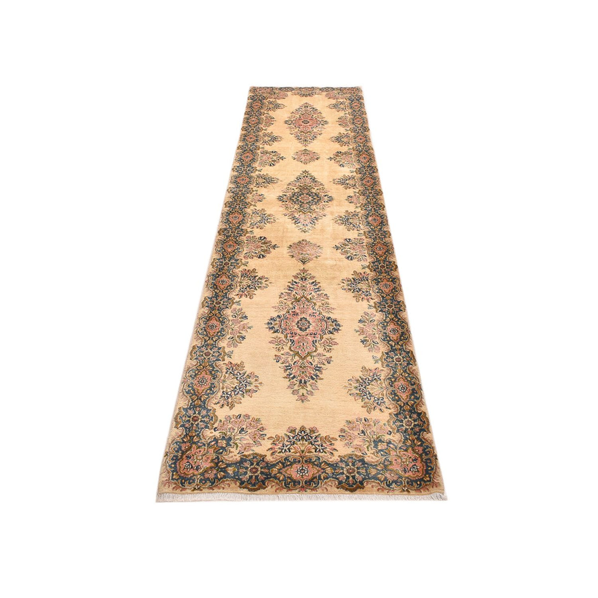 Loper Perzisch tapijt - Royal - 392 x 90 cm - beige