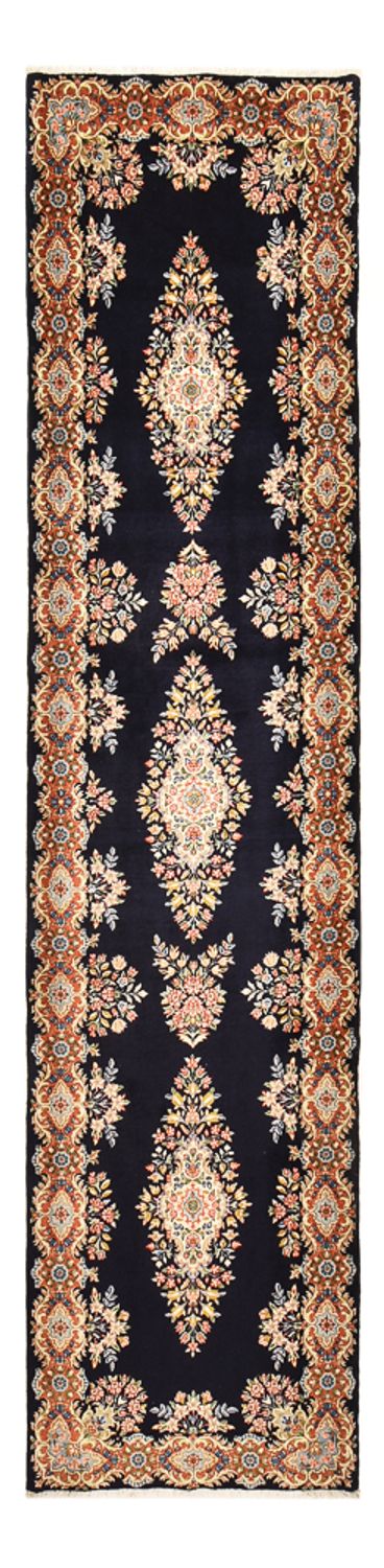 Loper Perzisch tapijt - Royal - 394 x 98 cm - donkerblauw
