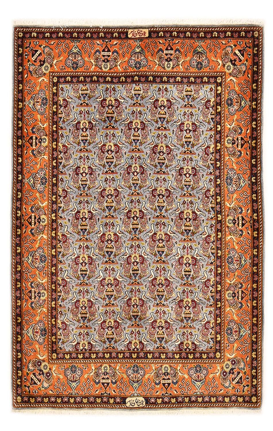 Perzisch tapijt - Ghom - Koninklijke - 169 x 111 cm - veelkleurig