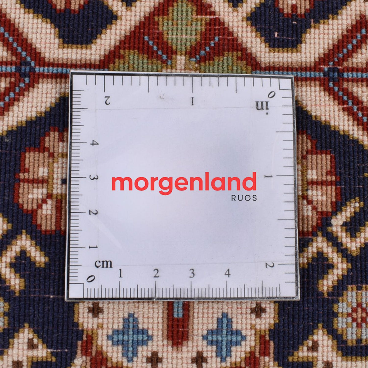 Loper Perzisch tapijt - Ghom - Koninklijk - 193 x 51 cm - donker beige