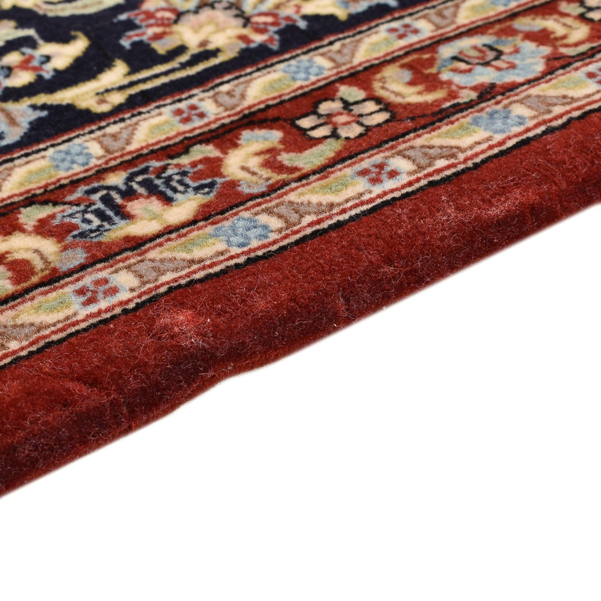 Loper Perzisch tapijt - Ghom - Koninklijk - 193 x 54 cm - donker beige