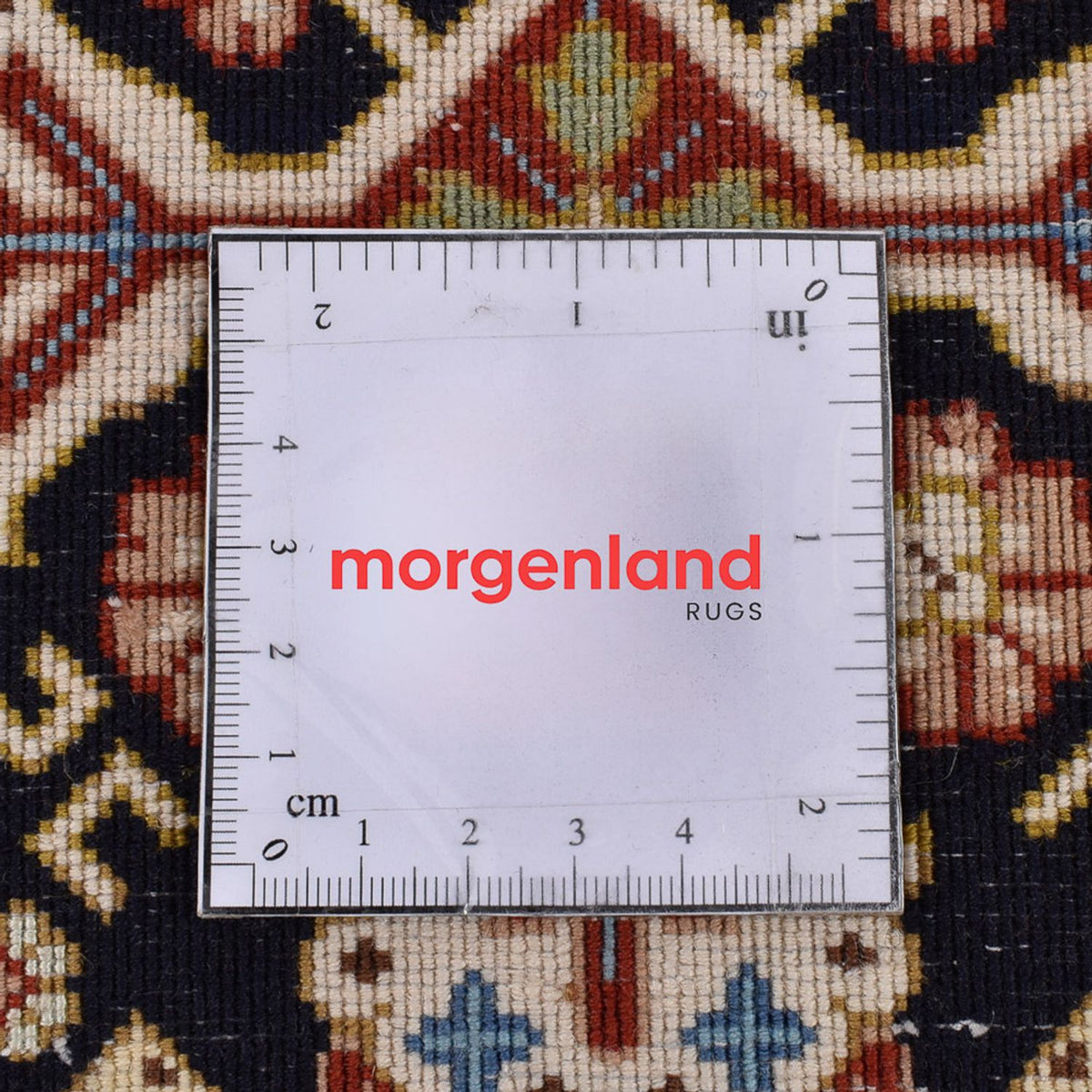 Loper Perzisch tapijt - Ghom - Koninklijk - 203 x 54 cm - donker beige