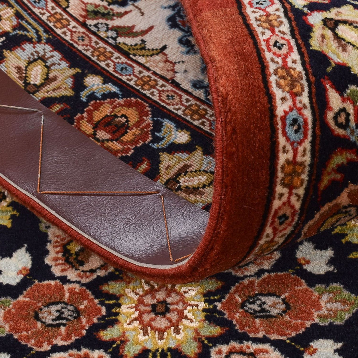 Loper Perzisch tapijt - Ghom - Koninklijk - 297 x 63 cm - licht rood