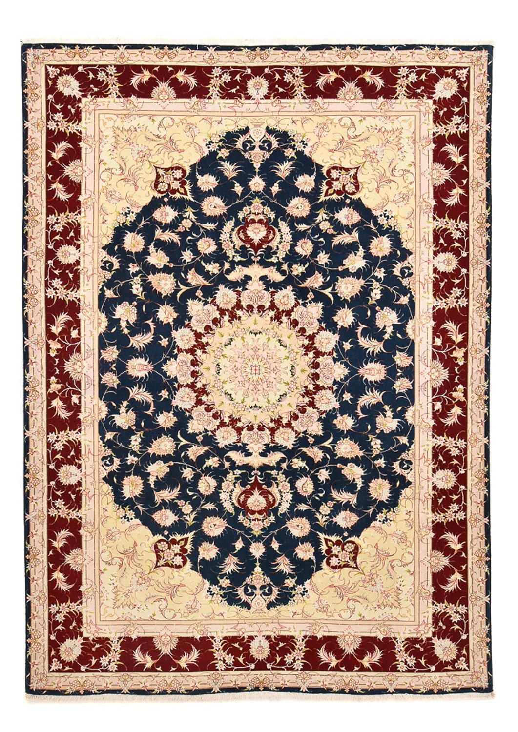 Perzisch tapijt - Tabriz - Royal - 287 x 202 cm - donkerblauw