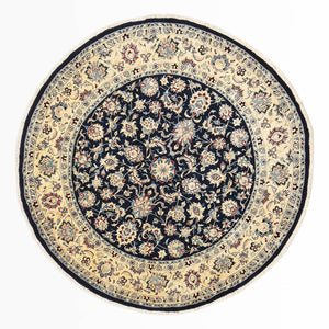 Perzisch tapijt - Klassiek - 240 x 240 cm - donkerblauw