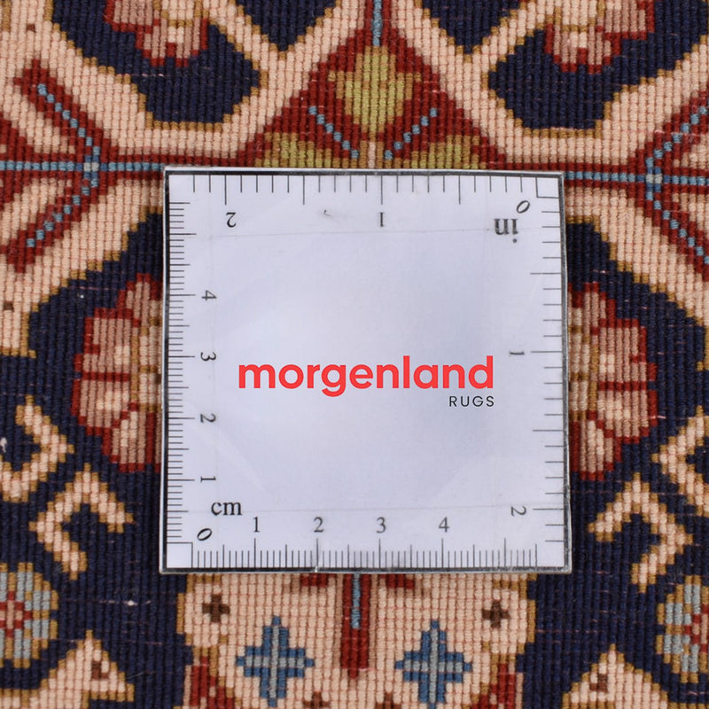 Loper Perzisch tapijt - Ghom - Koninklijk - 205 x 55 cm - donker beige