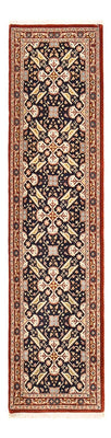 Loper Perzisch tapijt - Ghom - Koninklijk - 204 x 55 cm - donker beige