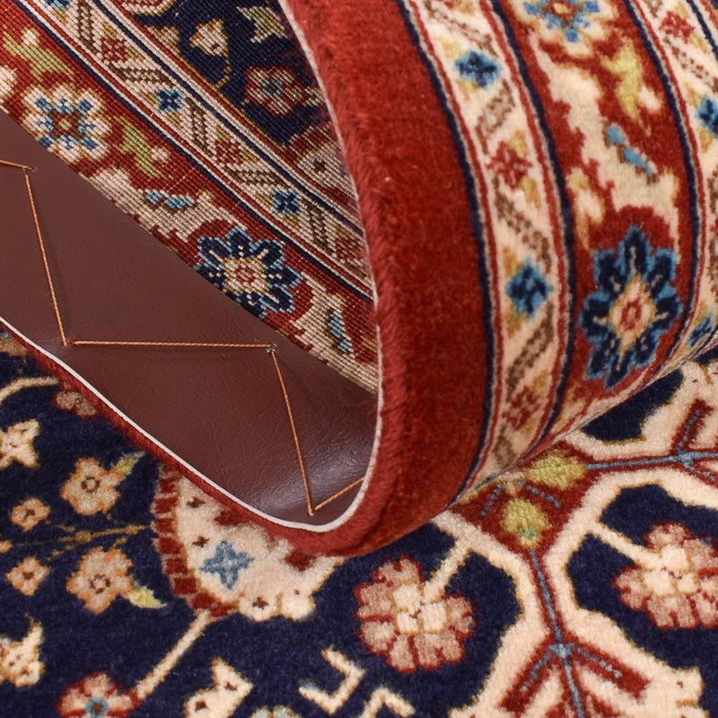 Loper Perzisch tapijt - Ghom - Koninklijk - 204 x 55 cm - donker beige