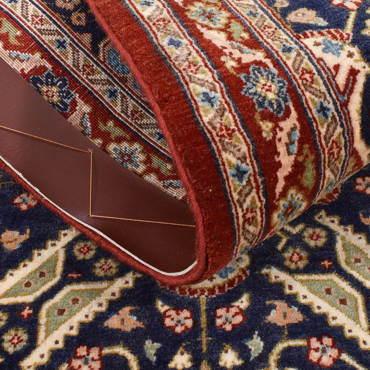 Loper Perzisch tapijt - Ghom - Koninklijk - 192 x 54 cm - donker beige