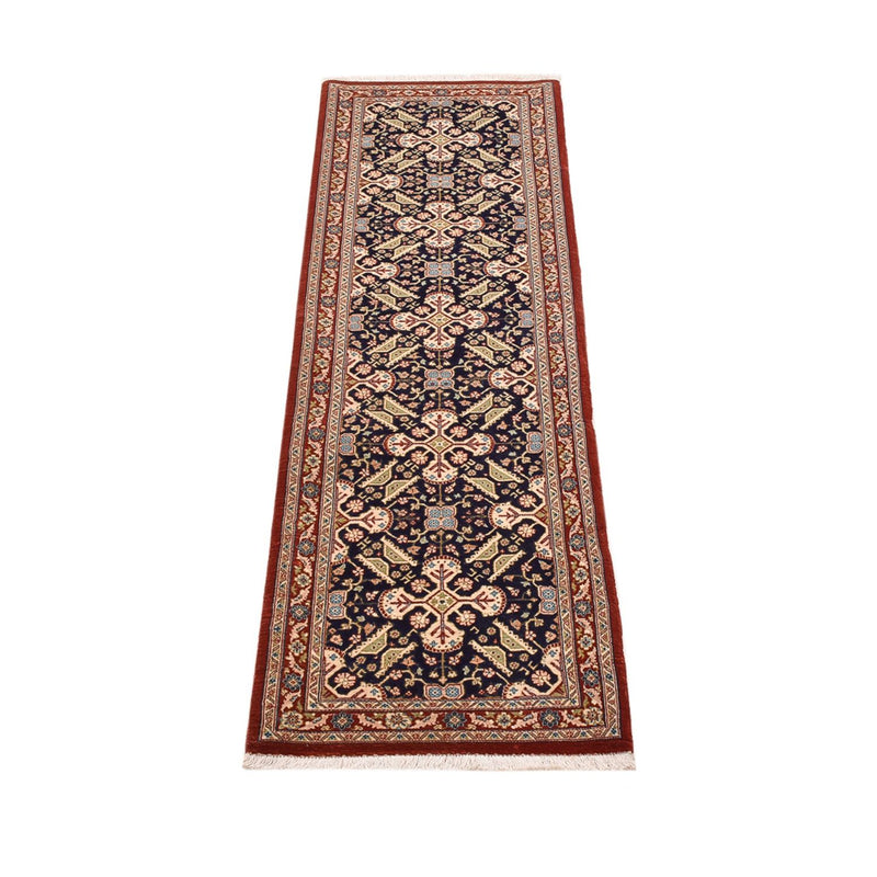 Loper Perzisch tapijt - Ghom - Koninklijk - 195 x 55 cm - donker beige