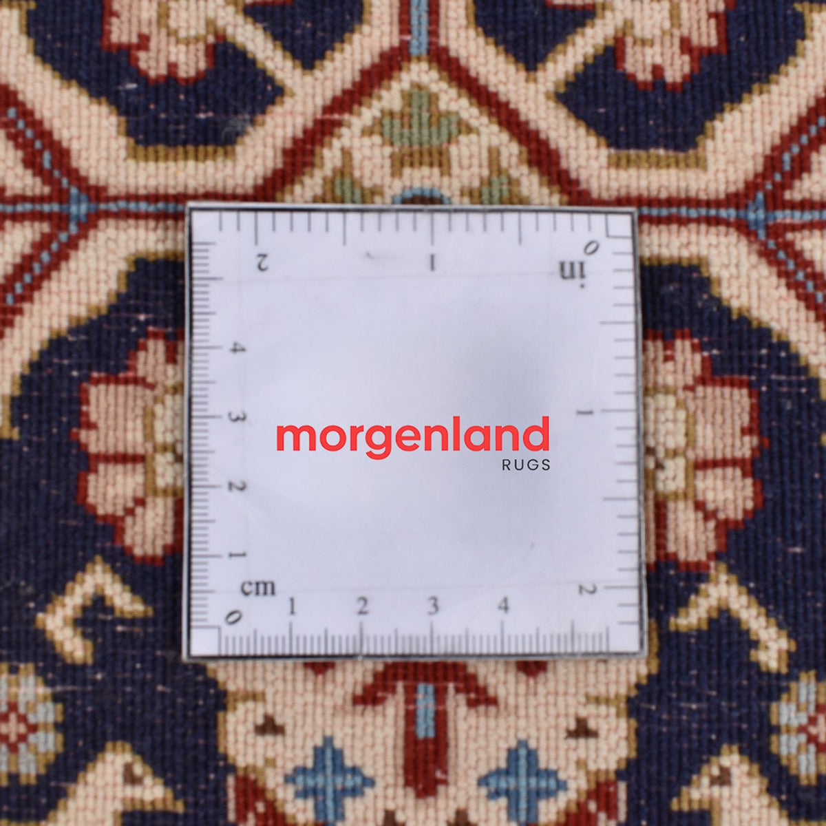 Loper Perzisch tapijt - Ghom - Koninklijk - 195 x 55 cm - donker beige