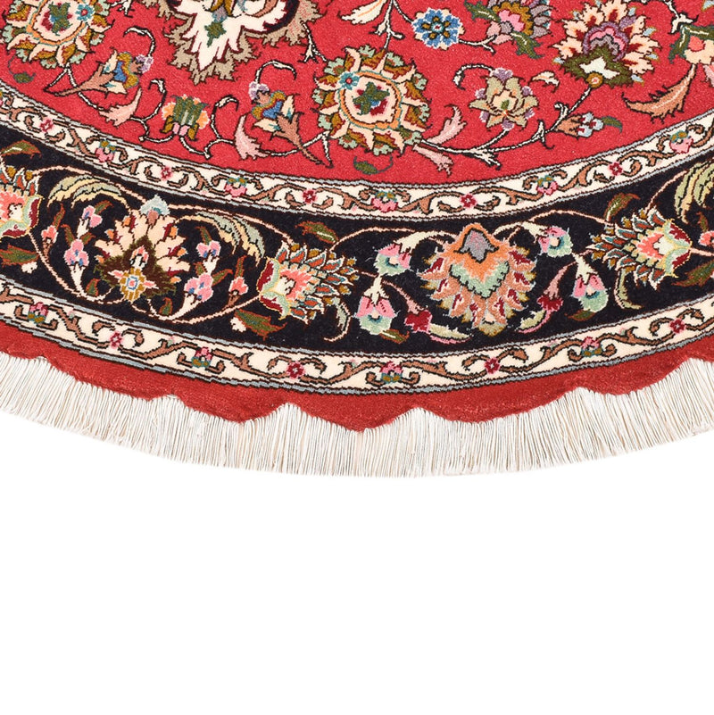 Perzisch tapijt - Tabriz - Royal rond  - 150 x 150 cm - rood