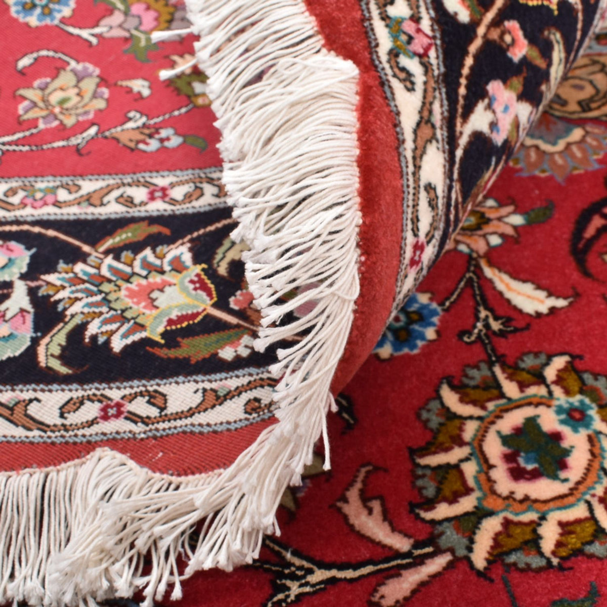 Perzisch tapijt - Tabriz - Royal rond  - 150 x 150 cm - rood
