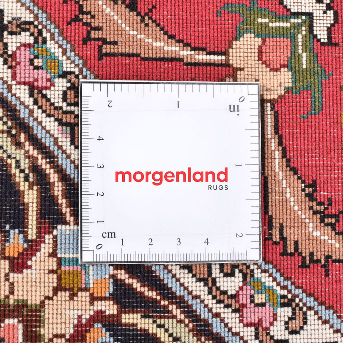 Perzisch tapijt - Tabriz - Royal rond  - 150 x 150 cm - rood