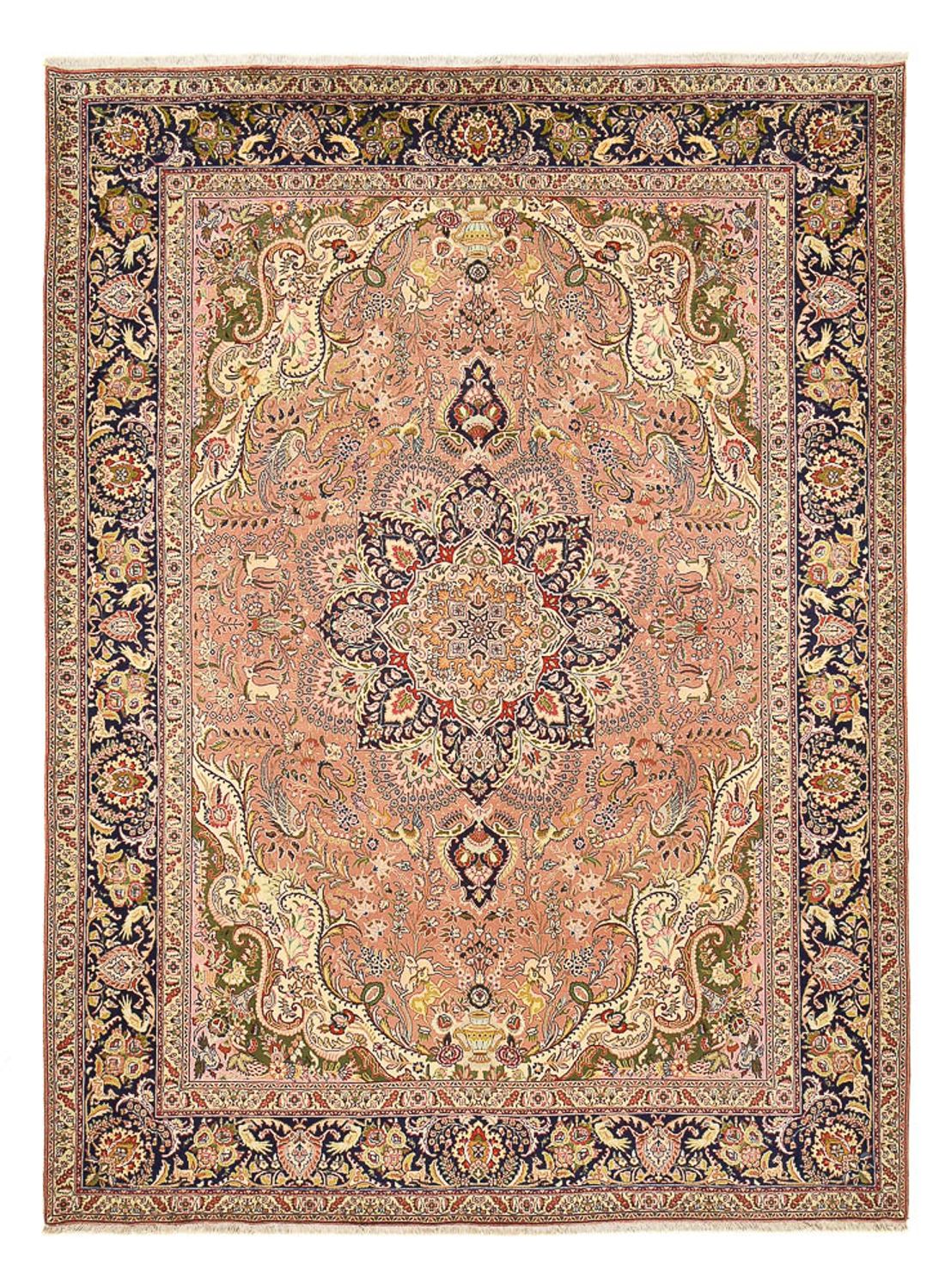 Perzisch tapijt - Tabriz - Royal - 350 x 254 cm - zalm