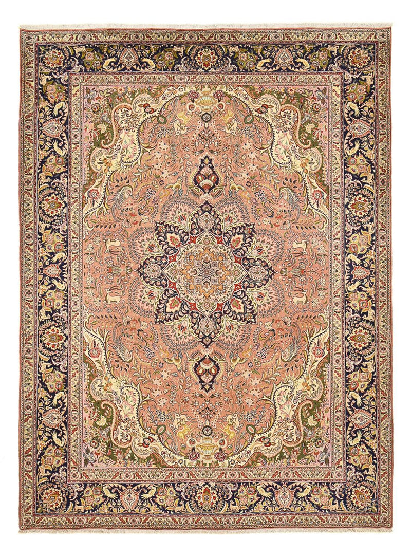 Perzisch tapijt - Tabriz - Royal - 350 x 254 cm - zalm