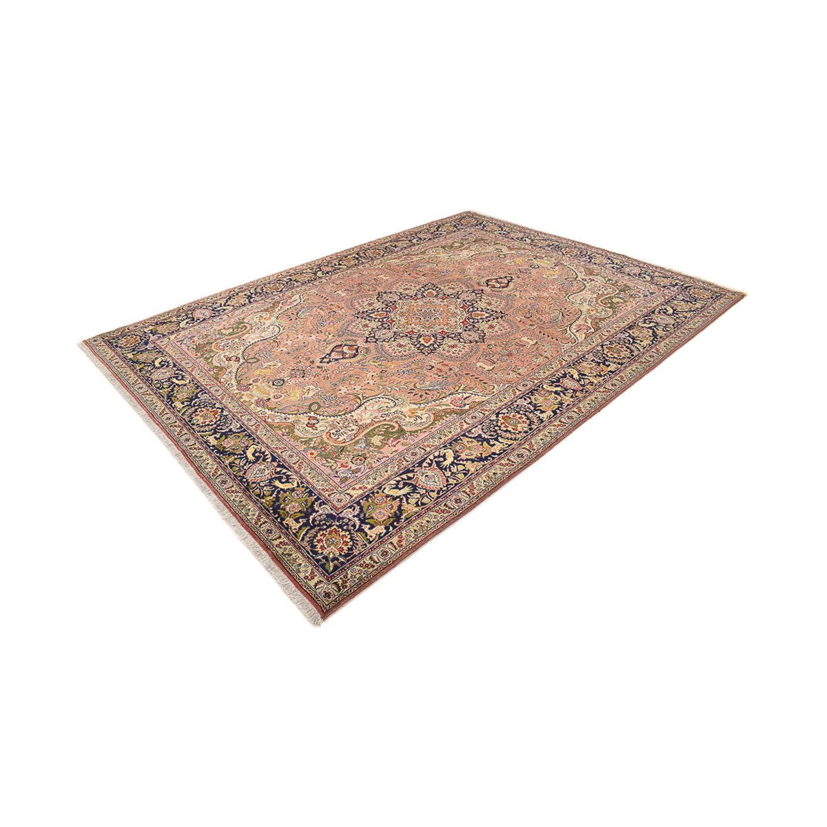 Perzisch tapijt - Tabriz - Royal - 350 x 254 cm - zalm