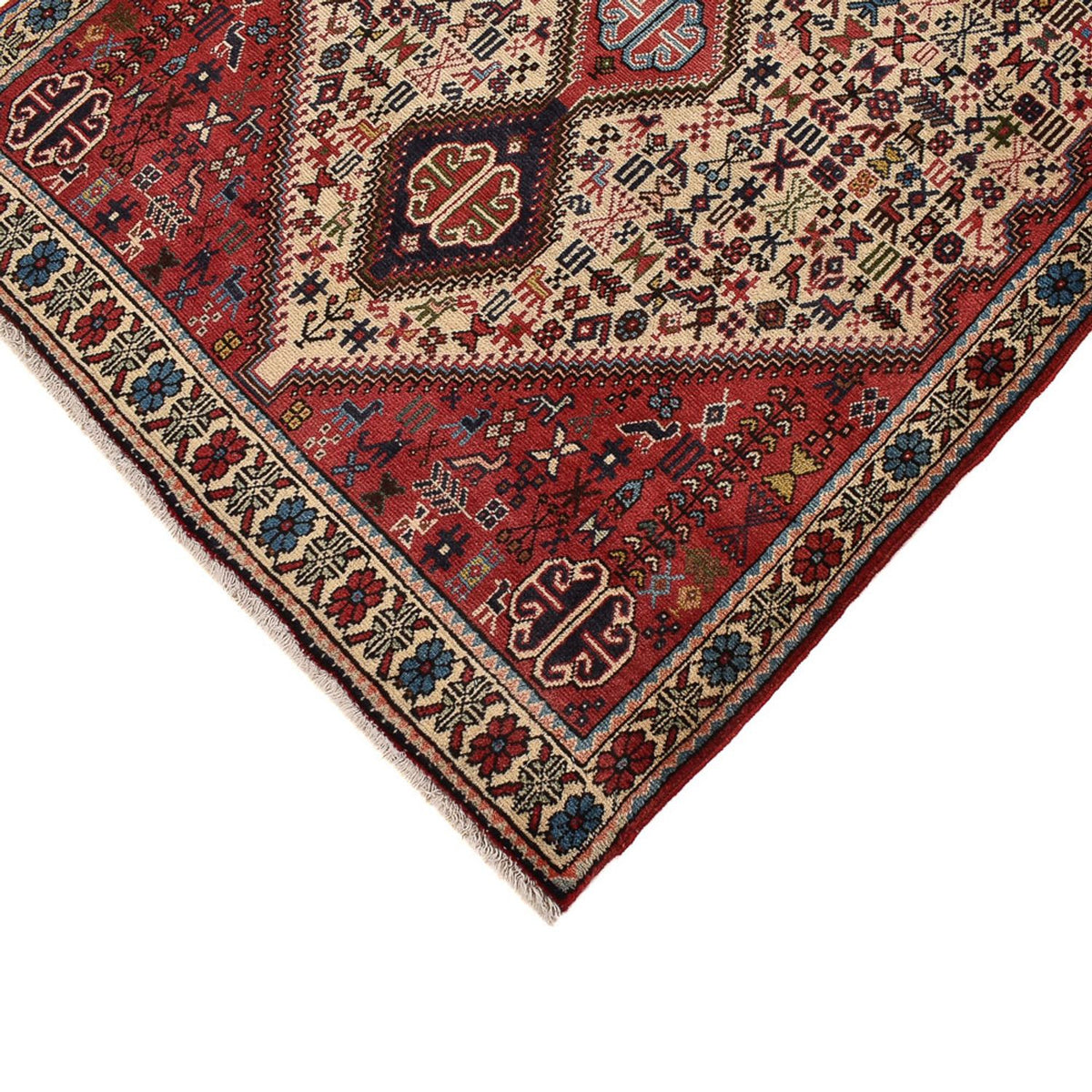 Loper Perzisch Tapijt - Nomadisch - 390 x 97 cm - beige