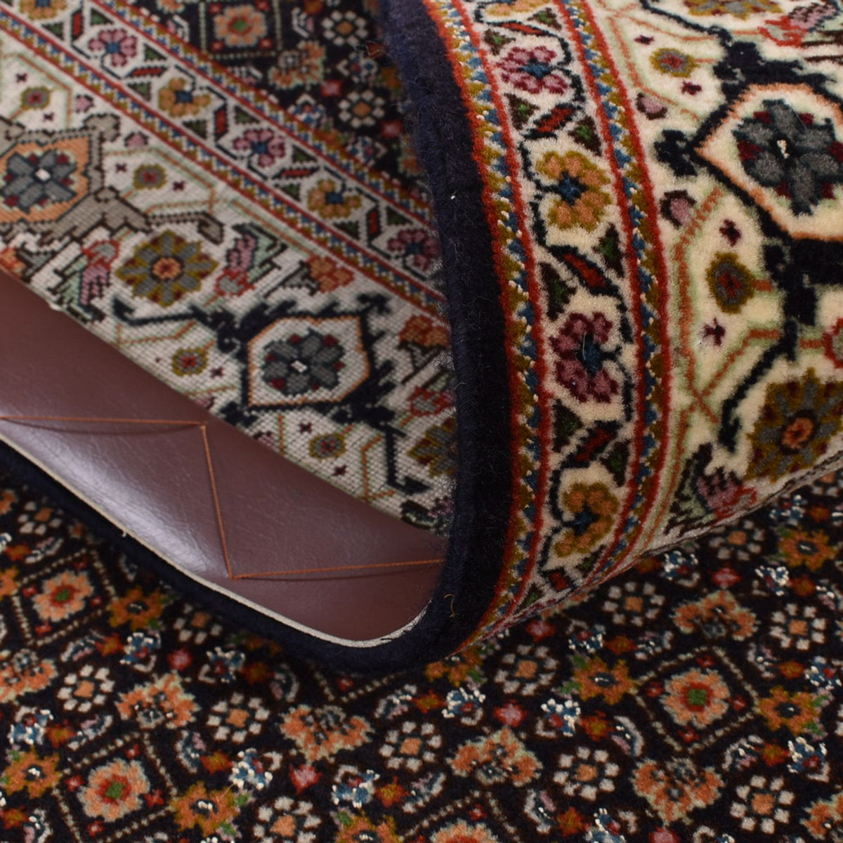 Loper Perzisch tapijt - Tabriz - Royal - 392 x 67 cm - donker beige