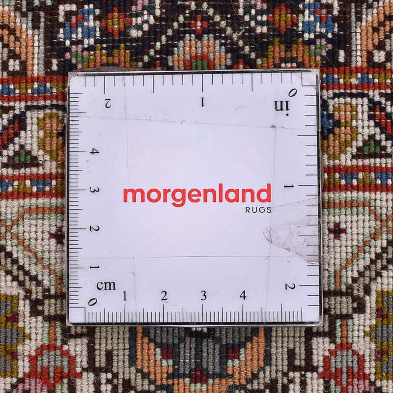 Loper Perzisch tapijt - Tabriz - Royal - 392 x 67 cm - donker beige