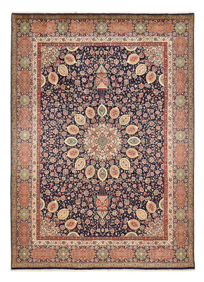 Perzisch tapijt - Tabriz - Royal - 410 x 300 cm - donkerblauw