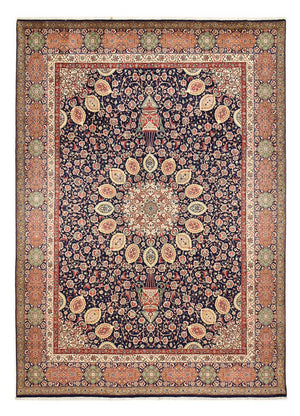 Perzisch tapijt - Tabriz - Royal - 410 x 300 cm - donkerblauw