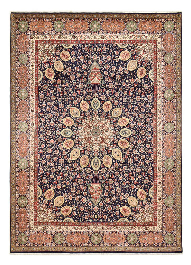 Perzisch tapijt - Tabriz - Royal - 410 x 300 cm - donkerblauw