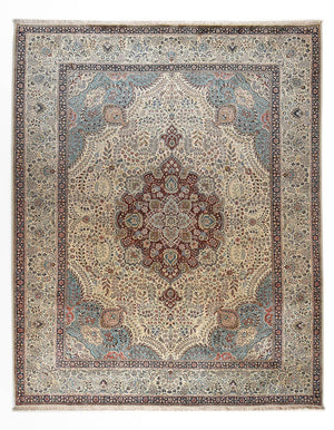 Perzisch tapijt - Tabriz - Royal - 389 x 306 cm - zand