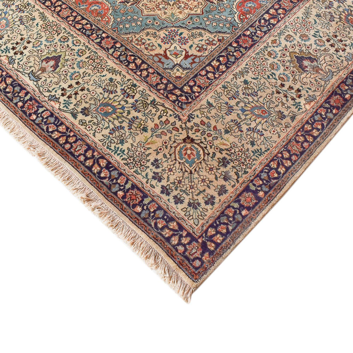 Perzisch tapijt - Tabriz - Royal - 389 x 306 cm - zand