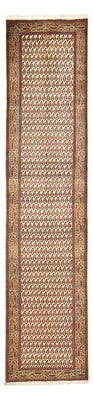 Loper Perzisch tapijt - Tabriz - Royal - 427 x 97 cm - donker beige