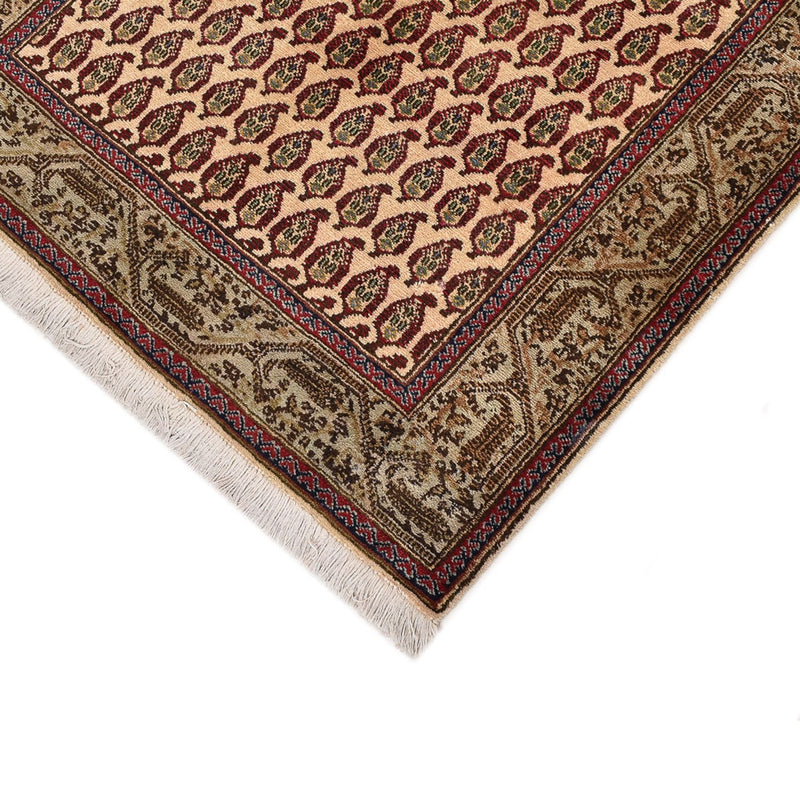 Loper Perzisch tapijt - Tabriz - Royal - 427 x 97 cm - donker beige