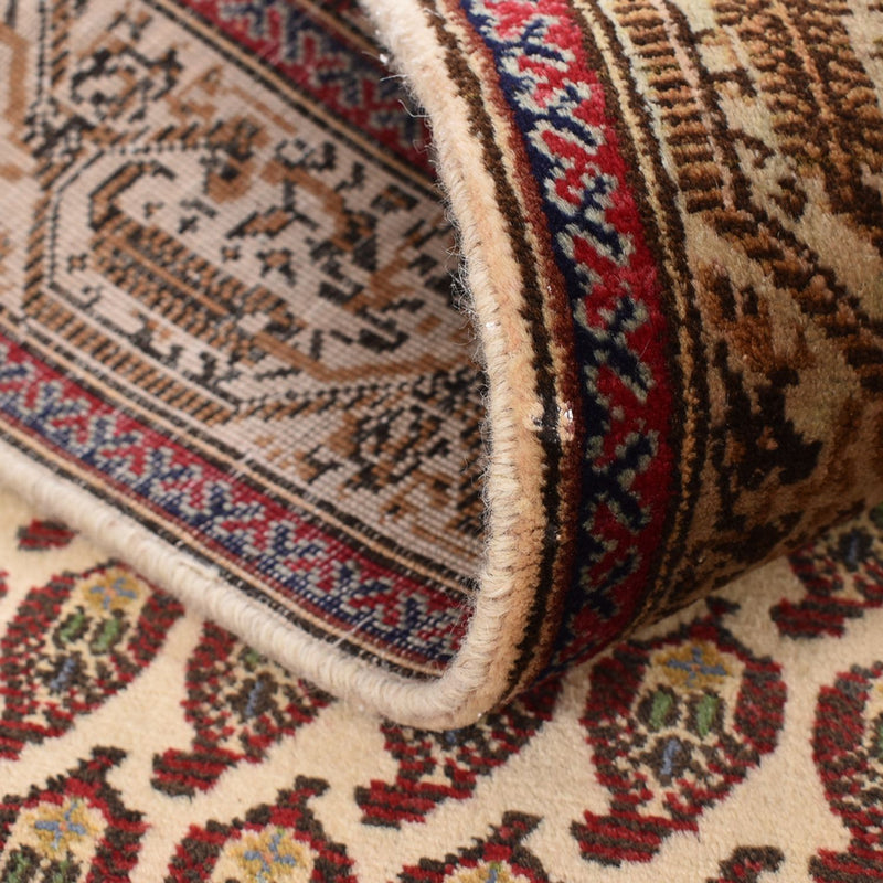 Loper Perzisch tapijt - Tabriz - Royal - 427 x 97 cm - donker beige