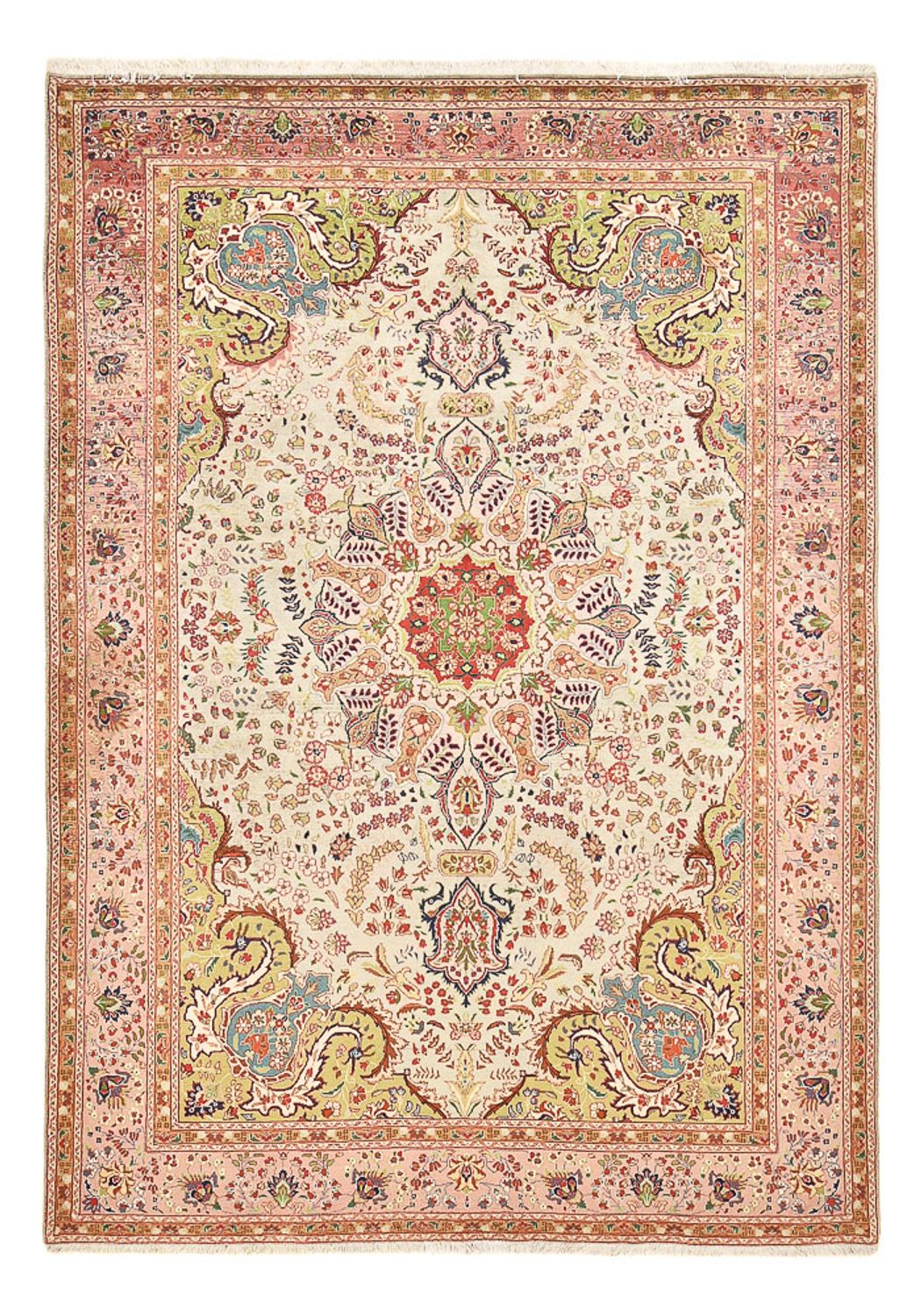 Perzisch tapijt - Tabriz - Royal - 295 x 192 cm - zalm