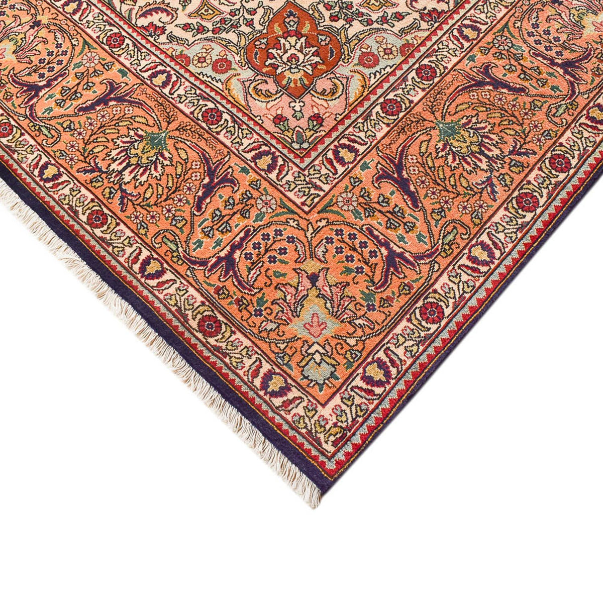 Perzisch tapijt - Tabriz - Royal - 405 x 295 cm - beige