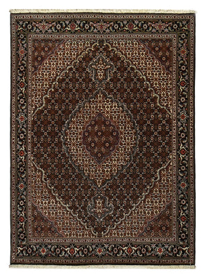 Perzisch tapijt - Tabriz - Royal - 204 x 150 cm - donkerbruin