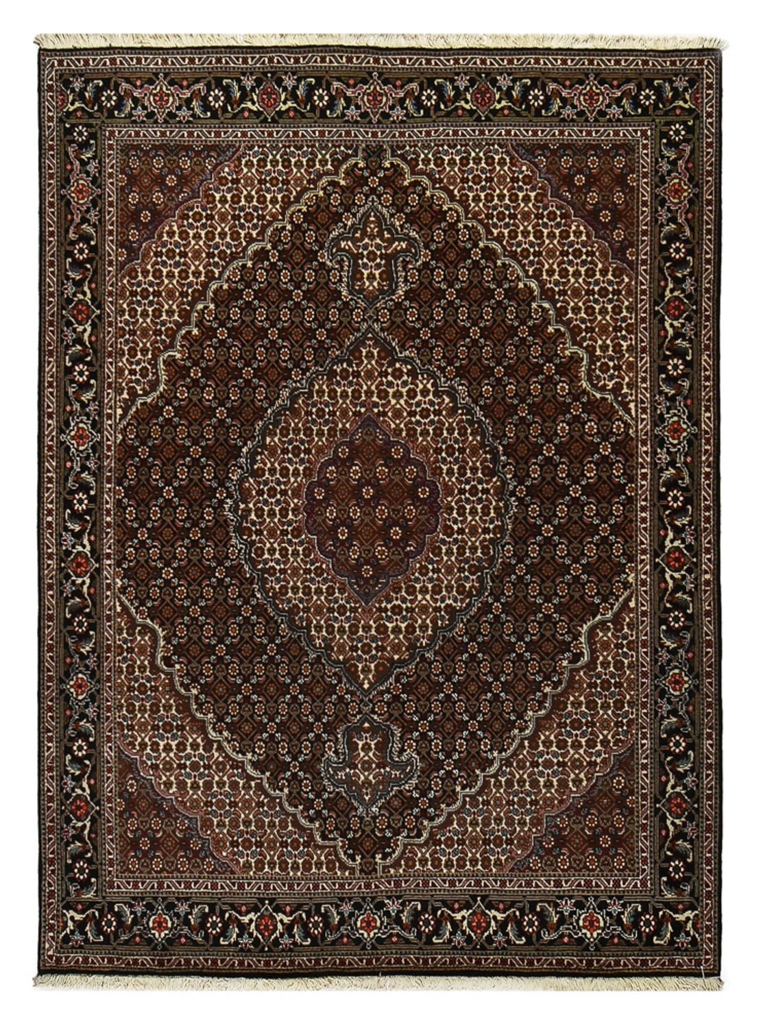 Perzisch tapijt - Tabriz - Royal - 204 x 150 cm - donkerbruin
