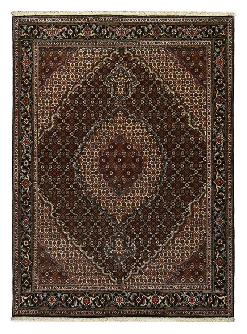 Perzisch tapijt - Tabriz - Royal - 204 x 150 cm - donkerbruin