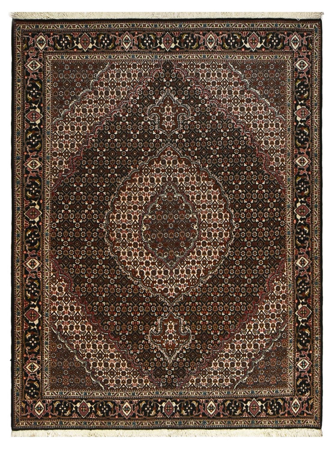 Perzisch tapijt - Tabriz - Royal - 200 x 153 cm - donkerbruin