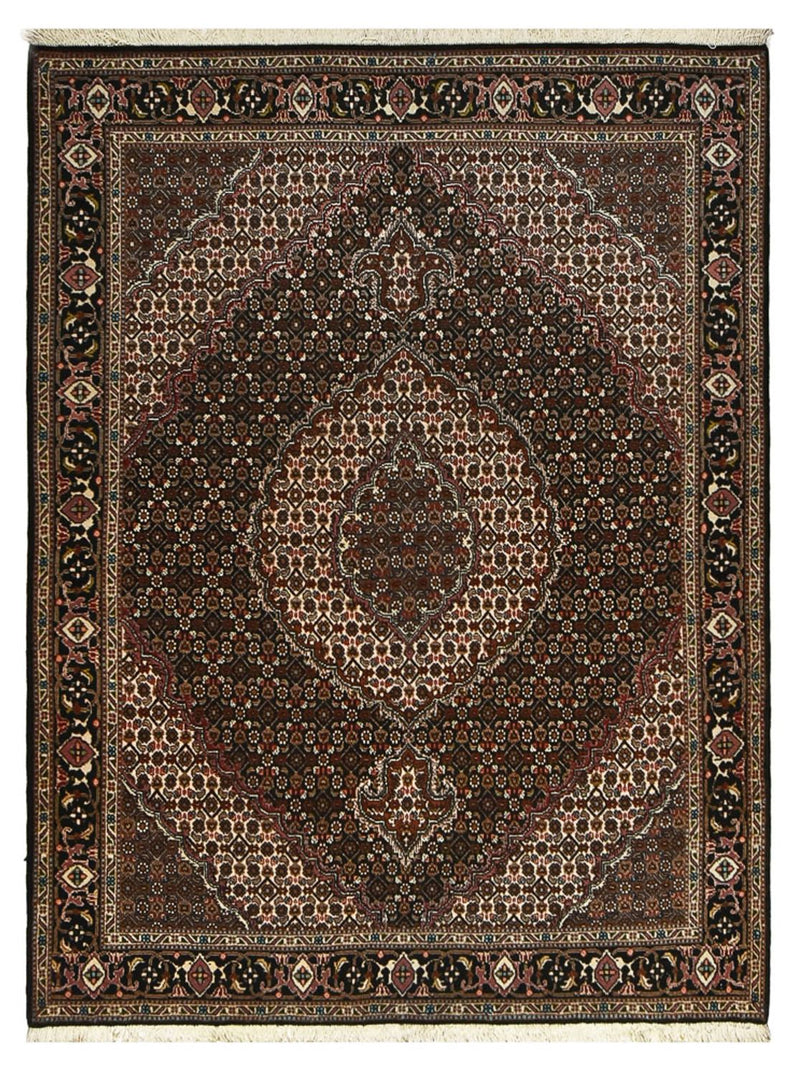Perzisch tapijt - Tabriz - Royal - 200 x 153 cm - donkerbruin