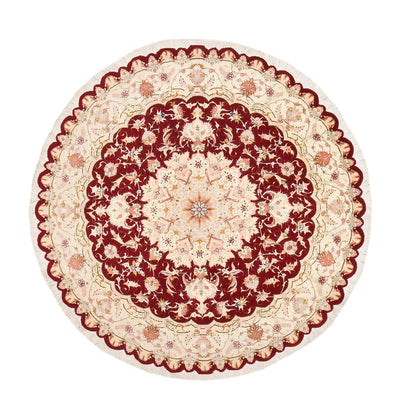 Perzisch tapijt - Tabriz - Royal rond  - 200 x 200 cm - veelkleurig