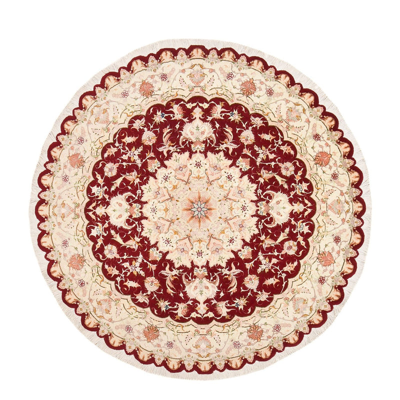 Perzisch tapijt - Tabriz - Royal rond  - 200 x 200 cm - veelkleurig