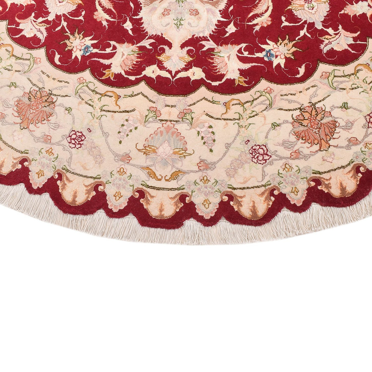 Perzisch tapijt - Tabriz - Royal rond  - 200 x 200 cm - veelkleurig